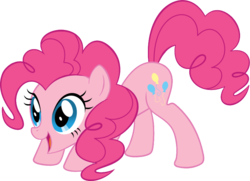 Size: 835x604 | Tagged: safe, artist:chano-kun, edit, pinkie pie, g4, cute, diapinkes, female, simple background, solo, transparent, transparent background