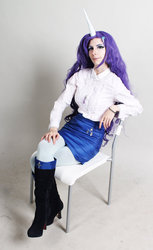 Size: 600x978 | Tagged: safe, artist:myfuckinggod, rarity, human, g4, cosplay, irl, irl human, photo, solo