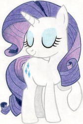 Size: 1822x2710 | Tagged: safe, artist:muffin mane, rarity, g4, sisterhooves social, female, solo, traditional art