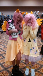 Size: 1836x3264 | Tagged: safe, fluttershy, human, g4, clothes, cosplay, irl, irl human, photo, sweater, sweatershy