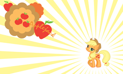 Size: 2000x1200 | Tagged: safe, artist:yo-cosplay, applejack, g4, female, solo, wallpaper