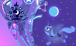 Size: 2000x1200 | Tagged: safe, artist:yo-cosplay, princess luna, g4, female, s1 luna, solo, wallpaper