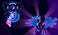 Size: 2000x1200 | Tagged: safe, artist:yo-cosplay, nightmare moon, g4, female, solo, wallpaper