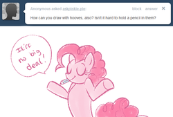Size: 641x434 | Tagged: safe, pinkie pie, ask pinkie pie, g4, ask, female, solo, tumblr