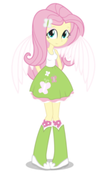 Size: 676x1183 | Tagged: dead source, safe, artist:rainbowdashswagger, fluttershy, angel, equestria girls, g4, angelic wings, clothes, female, fluttershy the angel, pigeon toed, simple background, solo, transparent background, vector, winged humanization