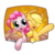 Size: 1120x1120 | Tagged: safe, artist:hoyeechun, applejack, pinkie pie, g4, ^^, blush sticker, blushing, bust, duo, eyes closed, eyes open, food, happy, hug, pie, raised hoof, side by side, simple background, smiling, transparent background