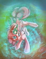 Size: 2118x2712 | Tagged: safe, artist:chingilin, pinkie pie, g4, fake wings, female, hat, party hat, partycorn, solo