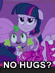 Size: 240x320 | Tagged: safe, edit, edited screencap, screencap, spike, twilight sparkle, dog, equestria girls, g4, my little pony equestria girls, animated, cropped, floppy ears, image macro, ponied up, spike the dog