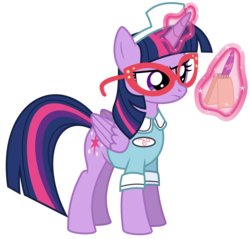 Size: 6276x6000 | Tagged: safe, artist:masem, twilight sparkle, alicorn, pony, g4, three's a crowd, absurd resolution, adorkable, clothes, cute, dork, female, glasses, magic, mare, notepad, quill, simple background, solo, transparent background, twilight sparkle (alicorn), vector, waitress, waitress twilight sparkle