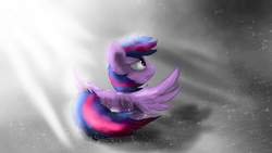 Size: 2560x1440 | Tagged: safe, artist:fuzzyfox11, twilight sparkle, alicorn, pony, g4, female, mare, solo, twilight sparkle (alicorn)