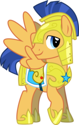 Size: 4081x6475 | Tagged: safe, artist:faithfulandstrong, flash sentry, pegasus, pony, g4, three's a crowd, absurd resolution, armor, male, saddle, simple background, solo, spread wings, transparent, transparent background, vector