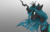 Size: 1280x812 | Tagged: dead source, safe, artist:ceceliaa, queen chrysalis, changeling, changeling queen, g4, female, gradient background, mare, solo
