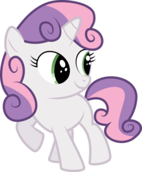 Size: 6000x7262 | Tagged: safe, artist:byteslice, sweetie belle, g4, absurd resolution, cute, diasweetes, female, simple background, solo, transparent background, vector