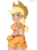 Size: 773x1034 | Tagged: safe, artist:scobionicle99, applejack, human, g4, applebutt, ass, boxing, boxing bra, boxing gloves, boxing shorts, breasts, busty applejack, butt, clothes, female, humanized, light skin, shorts, sideboob, simple background, solo, sports bra, sports shorts