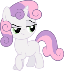 Size: 2670x3000 | Tagged: safe, artist:ex-machinart, sweetie belle, pony, unicorn, g4, female, filly, foal, simple background, solo, transparent background, vector