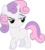 Size: 2670x3000 | Tagged: safe, artist:ex-machinart, sweetie belle, pony, unicorn, g4, female, filly, foal, simple background, solo, transparent background, vector