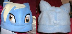 Size: 900x432 | Tagged: safe, artist:hoshi-kagami, derpy hooves, pegasus, pony, g4, craft, female, hat, mare