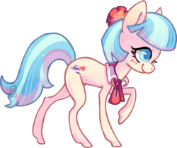 Size: 623x521 | Tagged: safe, artist:griffsnuff, coco pommel, g4, blushing, female, skinny, solo, thin