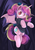 Size: 650x919 | Tagged: safe, artist:ende26, princess cadance, bat pony, pony, g4, bat ponified, clothes, fangs, female, glasses, looking at you, lovebat, race swap, smiling, solo, spread wings, sweater