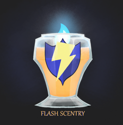 Size: 795x807 | Tagged: safe, artist:quartz-poker, flash sentry, g4, candle, humor, misspelling, pun, visual pun