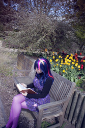 Size: 512x768 | Tagged: safe, artist:hoshi-kagami, twilight sparkle, human, g4, cosplay, irl, irl human, photo, solo