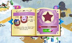 Size: 800x480 | Tagged: safe, gameloft, diamond tiara, g4, my little pony: magic princess, app, introduction card