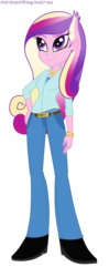 Size: 698x1757 | Tagged: safe, artist:jaquelindreamz, princess cadance, human, equestria girls, g4, equestria girls-ified, female, guidance counselor, simple background, solo, transparent background