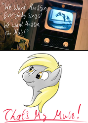 Size: 1000x1406 | Tagged: safe, artist:theimmolatedpoet, derpy hooves, mule, pegasus, pony, g4, doctor who, female, mare