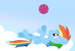 Size: 3374x2313 | Tagged: safe, artist:miaowwww, rainbow dash, g4, ball, cute, dashabetes, solo