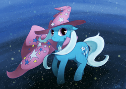 Size: 1736x1224 | Tagged: safe, artist:kuang-han, trixie, pony, unicorn, g4, female, mare, pixiv, solo