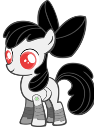 Size: 1572x2125 | Tagged: safe, artist:7uprulez, apple bloom, pony, robot pony, g4, apple bloom bot, female, simple background, solo, transparent background, vector