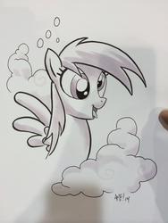 Size: 768x1024 | Tagged: safe, artist:tony fleecs, derpy hooves, pegasus, pony, g4, female, mare, solo