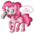 Size: 545x556 | Tagged: safe, artist:secret-pony, pinkie pie, pony, robot, robot pony, g4, banhammer, female, hammer, pinkie bot, roboticization, solo