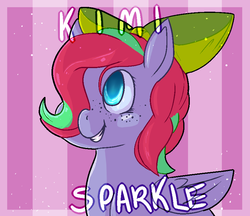 Size: 835x720 | Tagged: safe, artist:puppypoultry, oc, oc only, oc:kimi sparkle, solo