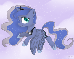 Size: 2300x1842 | Tagged: safe, artist:meotashie, princess luna, g4, female, solo