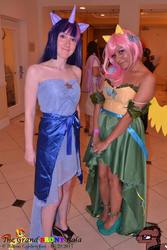 Size: 440x660 | Tagged: safe, fluttershy, twilight sparkle, human, g4, cosplay, irl, irl human, photo