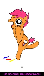 Size: 480x841 | Tagged: safe, artist:bronyponyguy, scootaloo, g4, female, image macro, solo