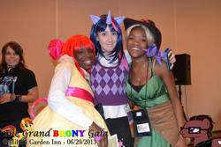 Size: 660x440 | Tagged: safe, apple bloom, applejack, twilight sparkle, human, g4, cosplay, irl, irl human, photo