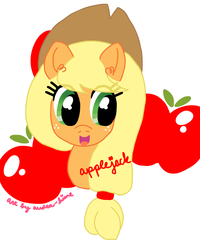 Size: 1393x1745 | Tagged: safe, artist:audra-hime, applejack, g4, female, solo