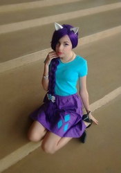 Size: 505x721 | Tagged: safe, artist:noelle914, rarity, human, g4, cosplay, irl, irl human, photo, solo