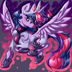 Size: 600x600 | Tagged: safe, artist:evehly, twilight sparkle, alicorn, pony, g4, armor, female, mare, solo, twilight sparkle (alicorn)