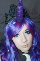 Size: 1280x1920 | Tagged: safe, artist:sissisuzuki, princess luna, human, g4, cosplay, irl, irl human, photo, solo