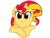 Size: 1600x1200 | Tagged: safe, artist:kuren247, sunset shimmer, pony, unicorn, g4, cute, female, looking at you, shimmerbetes, simple background, smiling, solo, transparent background, vector, when she smiles