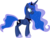 Size: 7917x6000 | Tagged: safe, artist:byteslice, princess luna, alicorn, pony, g4, luna eclipsed, absurd resolution, female, mare, simple background, solo, transparent background, vector