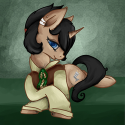 Size: 800x800 | Tagged: safe, artist:evehly, oc, oc only, oc:al nair avior, pony, unicorn, clothes, solo