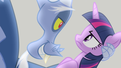 Size: 1280x720 | Tagged: safe, screencap, discord, twilight sparkle, alicorn, draconequus, pony, g4, three's a crowd, blue flu, twilight sparkle (alicorn)