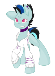 Size: 1024x1410 | Tagged: safe, artist:rhauniffer, oc, oc only, offspring, parent:neon lights, parent:vinyl scratch, parents:vinylights, simple background, solo, transparent background