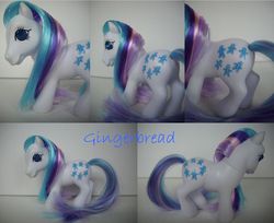 Size: 1200x980 | Tagged: safe, artist:berrymouse, gingerbread, g1, g3, customized toy, g1 to g3, generation leap, irl, photo, solo, toy