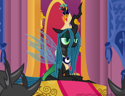 Size: 650x500 | Tagged: safe, artist:mixermike622, queen chrysalis, twilight sparkle, changeling, g4, new crown, swag