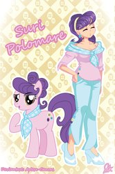 Size: 728x1096 | Tagged: safe, artist:arteses-canvas, suri polomare, human, g4, rarity takes manehattan, female, human ponidox, humanized, light skin